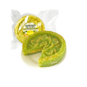 Pandan Leaf Sticky Rice With Mung Bean – Young Coconut – Durian | 17.6oz (500g)