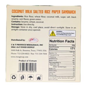 Coconut Milk Salted Rice Paper | 6.3oz (180g)